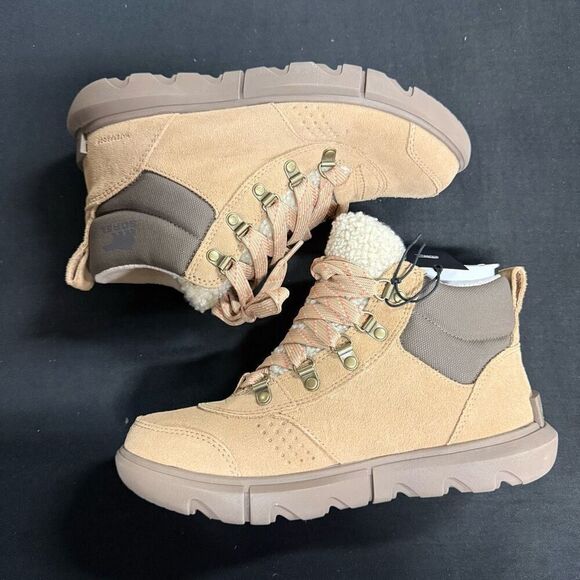 New Sorel Explorer Next Hiker Waterproof Boots 7.5 Canoe Wet Sand - Picture 4 of 7